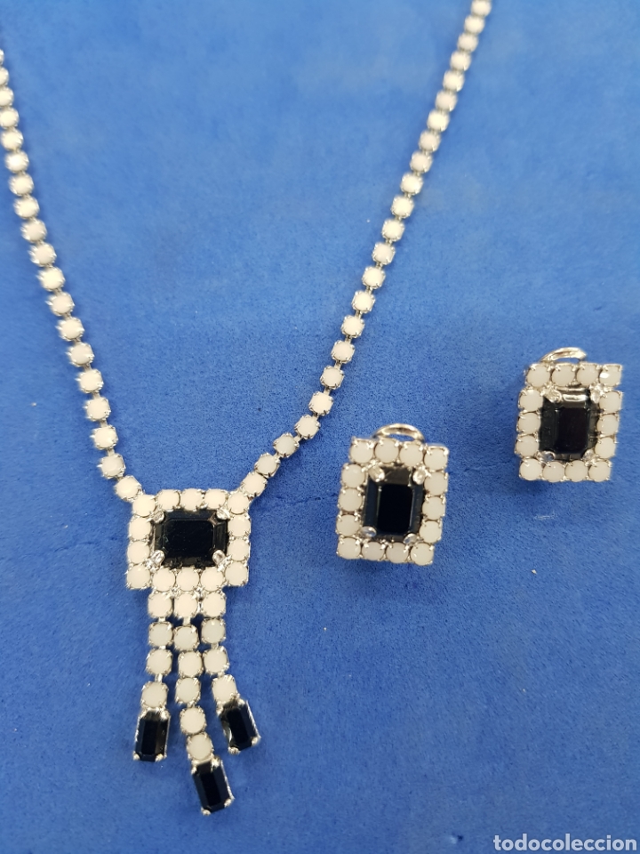 Joyeria: Conjunto bisuter&iacute;a strass, gargantilla y pendientes - Foto 1