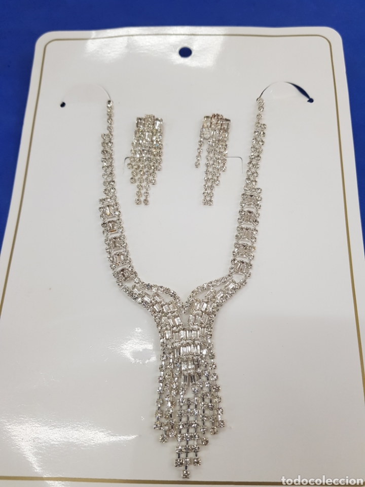 Joyeria: Conjunto bisuter&iacute;a strass, gargantilla y pendientes - Foto 2
