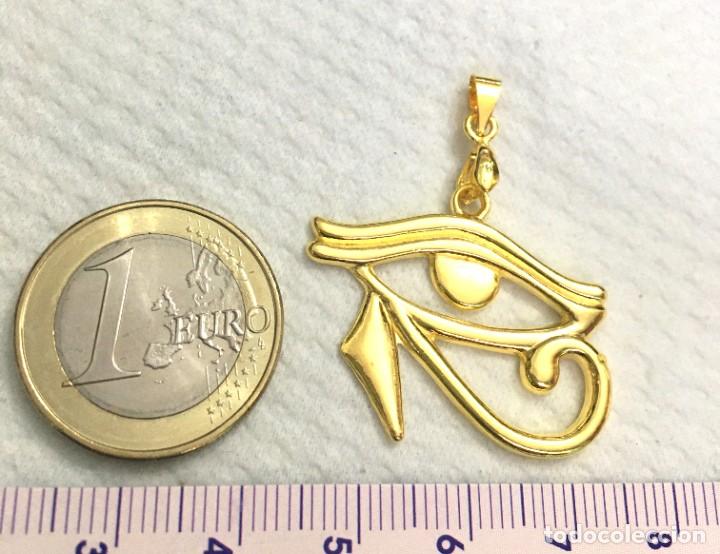 Joyeria: COLGANTE EGIPCIO, OJO DE OSIRIS, CON BA&Ntilde;O DE ORO