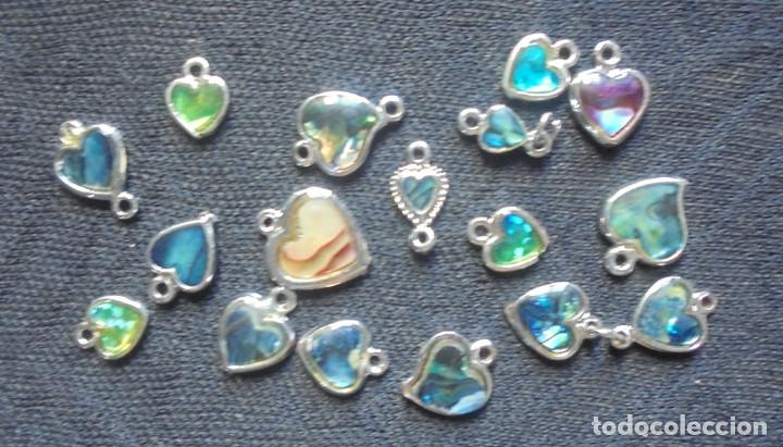 Joaillerie: 17 piezas bisuter&iacute;a para montar -corazones