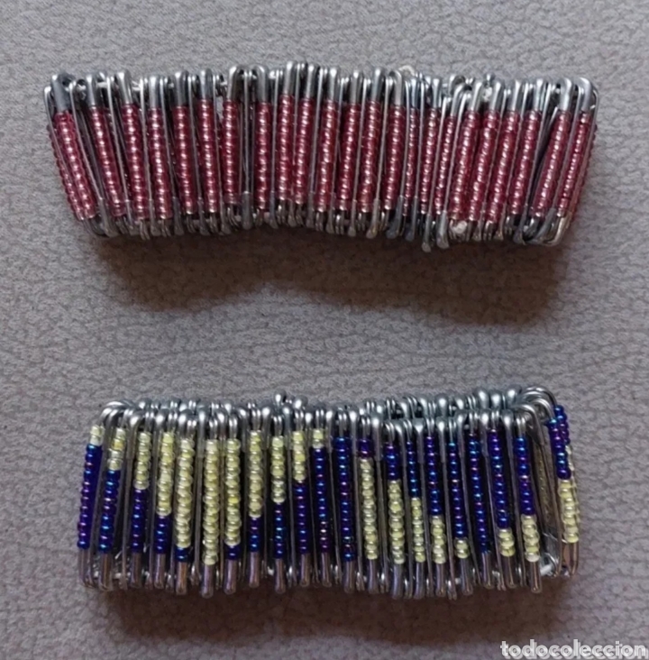 Joyeria: Dos pulsera de imperdibles y abalorios. LEER DESCRIPCI&Oacute;N Y CONDICIONES ANTES DE PUJAR O COMPRAR.