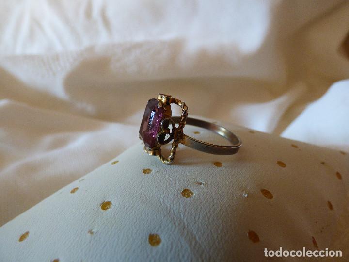 Joyeria: Anillo metal y cristal. - Foto 1