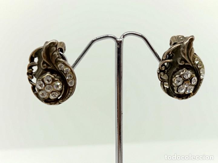 Joyeria: Pendientes con hojas y piedrecitas. - Foto 1