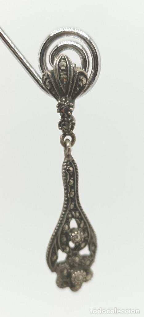 Joyeria: Pendientes estilo isabelino con marcasitas. - Foto 3