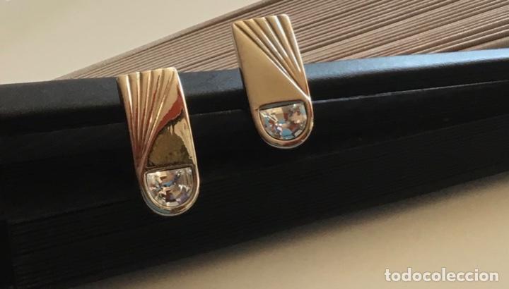Joyeria: PENDIENTES CLIP ESTILO ART DEC&Oacute; CON CRISTAL. - Foto 1