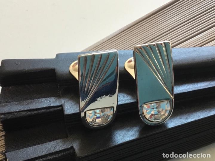 Joyeria: PENDIENTES CLIP ESTILO ART DEC&Oacute; CON CRISTAL. - Foto 4