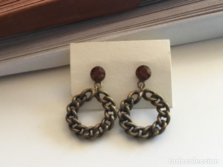 Joyeria: PENDIENTES DE CADENA. PERNO CON CRISTAL. PRESI&Oacute;N - Foto 2