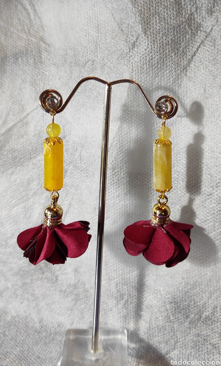 Joyeria: &iexcl;&iexcl;&iexcl;VENDIDOS&iexcl;&iexcl;&iexcl; Preciosos pendientes artesanales&rdquo; Grana y Oro&rdquo;