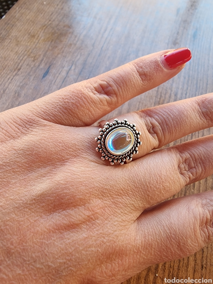 Joyeria: Anillo de Plata y piedra Lunar ENV&Iacute;O GRATIS!! - Foto 4