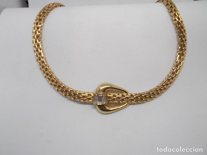 Joyeria: Collar bisuteria dorada.Vintage - Foto 5