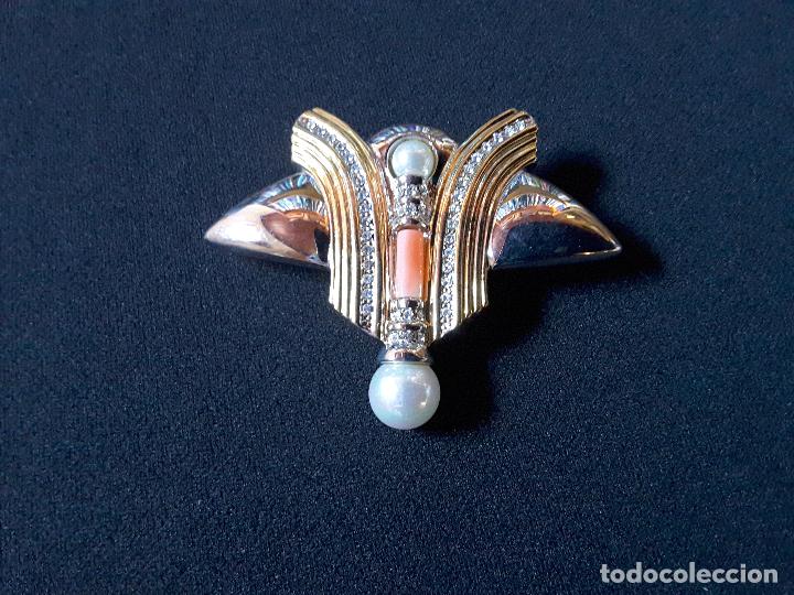 Joyeria: Aguja - broche con perla, de dise&ntilde;o - Foto 2
