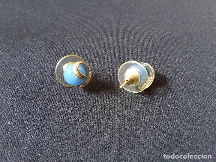 Joyeria: Pendientes &aacute;gata azul. - Foto 1