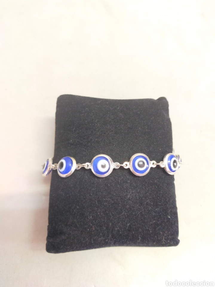 Joyeria: PULSERA DE METAL CON OJOS TURCOS. - Foto 3