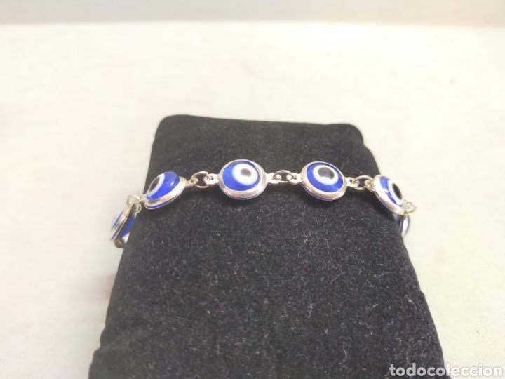 Joyeria: PULSERA DE METAL CON OJOS TURCOS. - Foto 4
