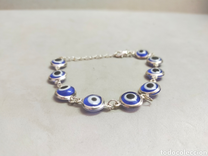 Joyeria: PULSERA DE METAL CON OJOS TURCOS. - Foto 5
