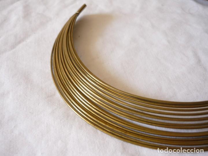 Joyeria: Gargantilla de hilos de bronce - Foto 3