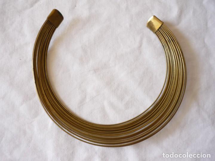 Joyeria: Gargantilla de hilos de bronce - Foto 6