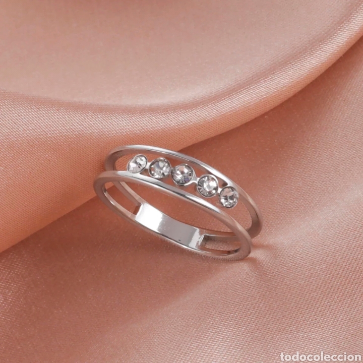 Joalharia: Anillo de Acero inoxidable y Circonita ENV&Iacute;O GRATIS!