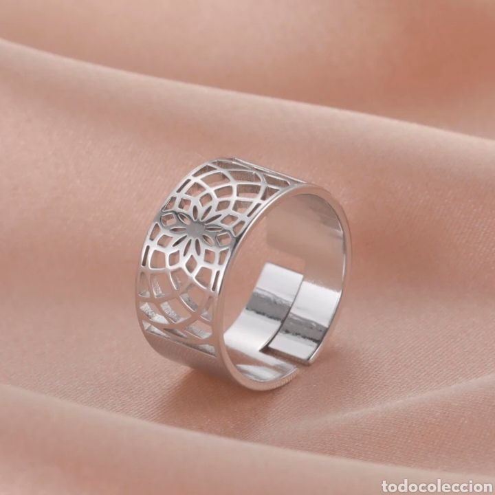 Joaillerie: Anillo de Acero inoxidable Flor ENV&Iacute;O GRATIS!