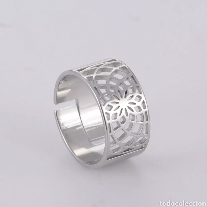 Joyeria: Anillo de Acero inoxidable Flor ENV&Iacute;O GRATIS! - Foto 2