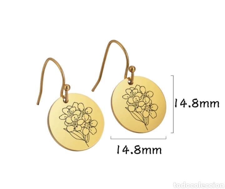 Joyeria: Pendientes de Acero inoxidable Flor ENV&Iacute;O GRATIS! - Foto 4