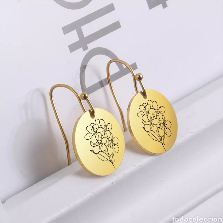 Joyeria: Pendientes de Acero inoxidable Flor ENV&Iacute;O GRATIS! - Foto 2