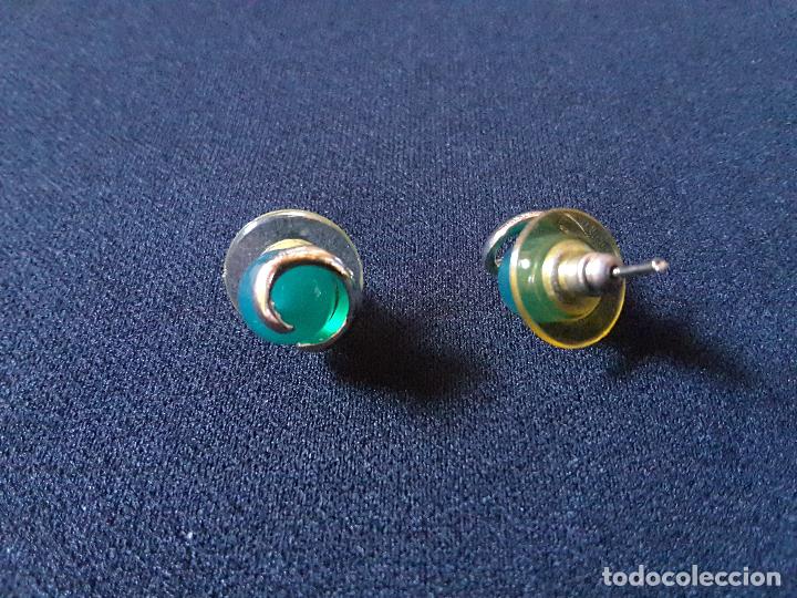 Joyeria: Pendientes &aacute;gata verde. - Foto 1
