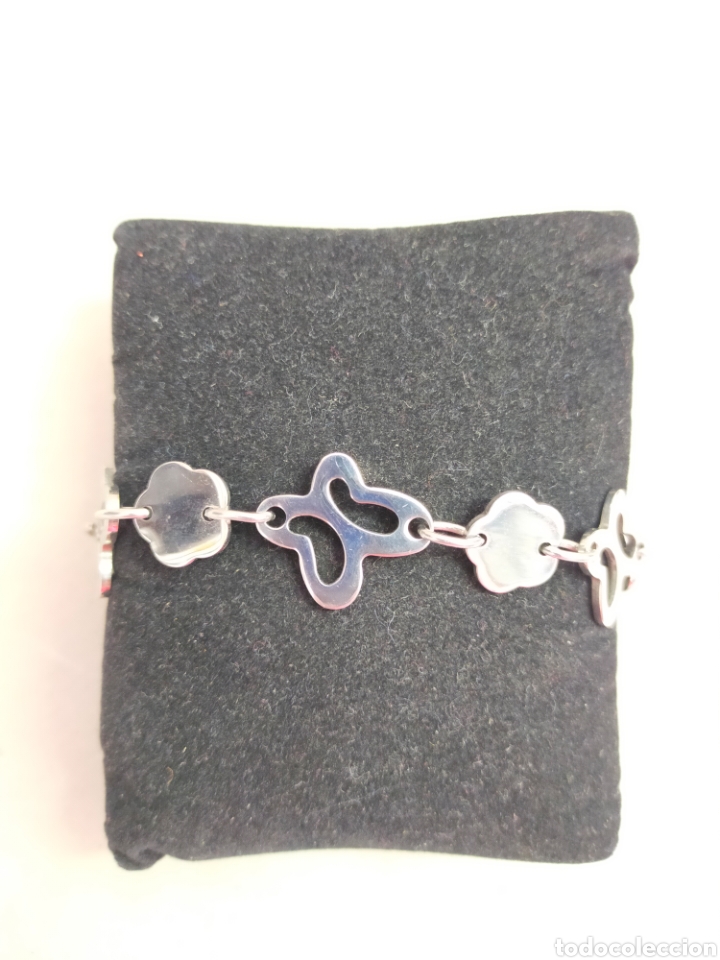 Joalharia: PULSERA DE METAL DE MARIPOSAS Y FLORES