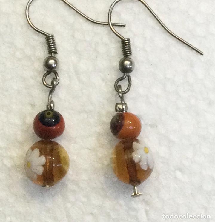 Schmuck: Pendientes en vidrio de Murano con murrinas. NUEVOS