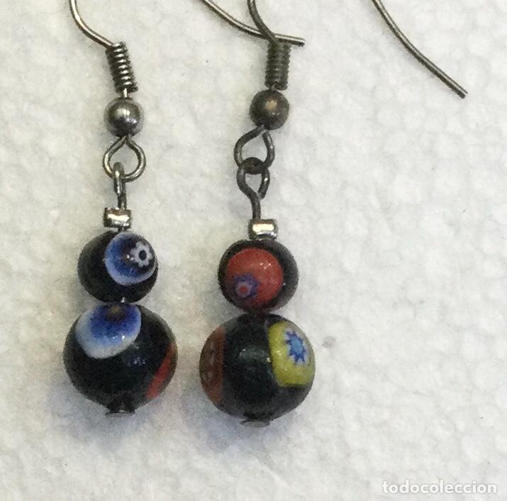 Joyeria: Pendientes en vidrio de Murano con murrinas. NUEVOS - Foto 1