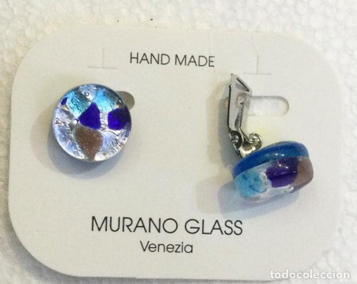 Schmuck: Pendientes en vidrio de Murano con pinza. NUEVOS