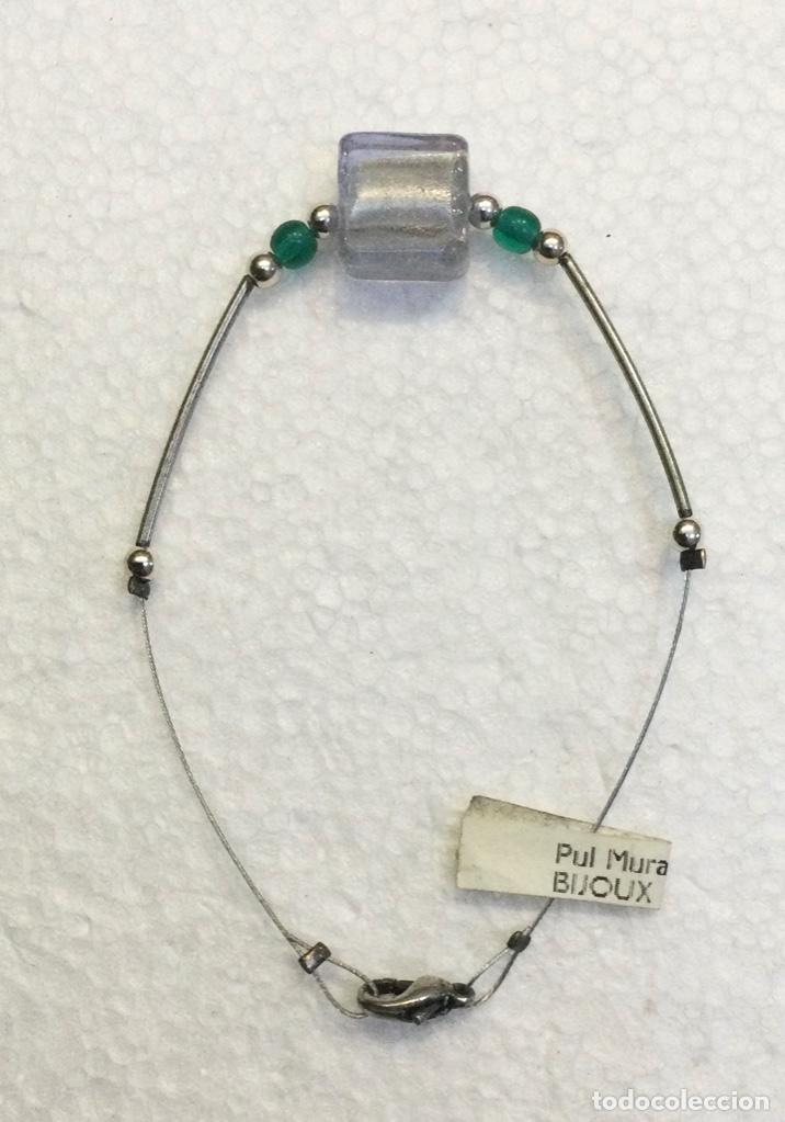 Schmuck: Pulsera con perla en vidrio de Murano. NUEVA