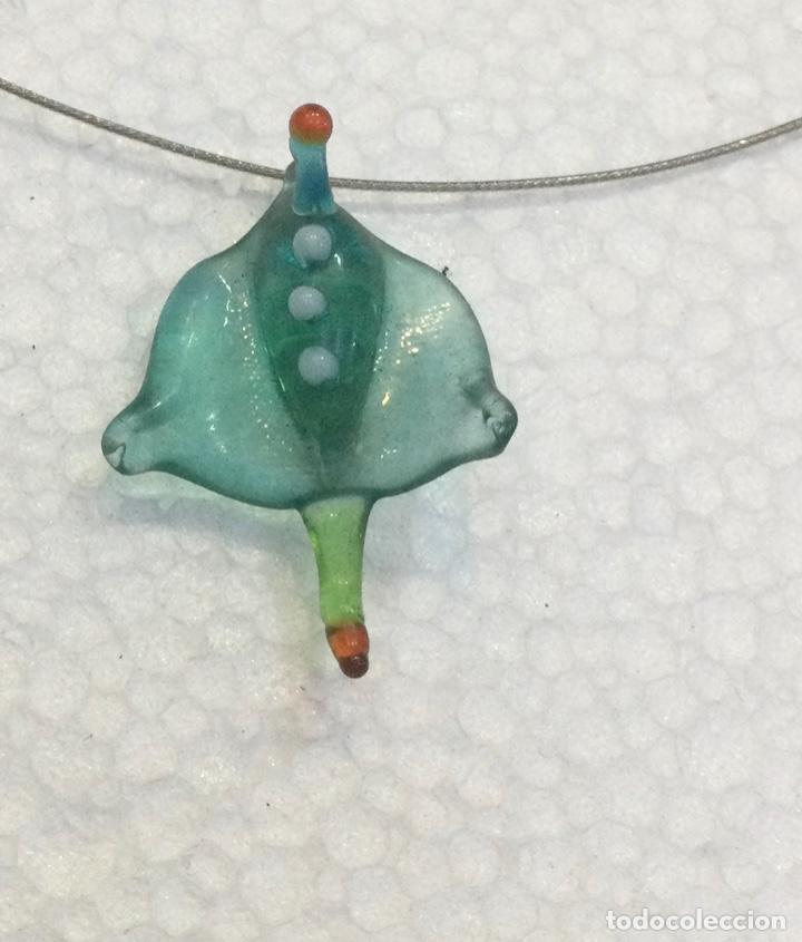 Schmuck: Colgante pez raya, en vidrio de Murano. NUEVO