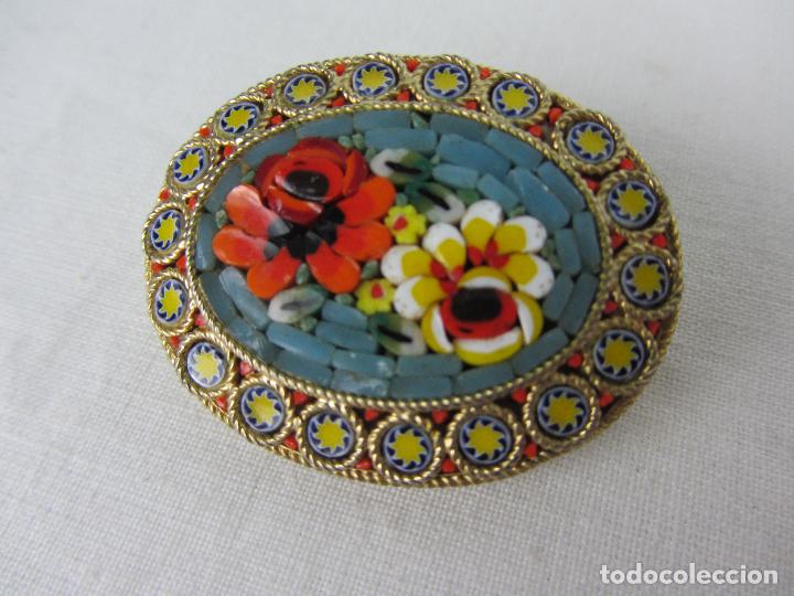 Joyeria: Precioso broche de micromosaico - Foto 4