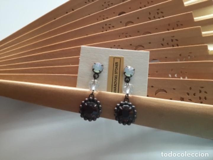 Joyeria: PENDIENTES DE CRISTAL BURDEOS. PRESI&Oacute;N - Foto 3