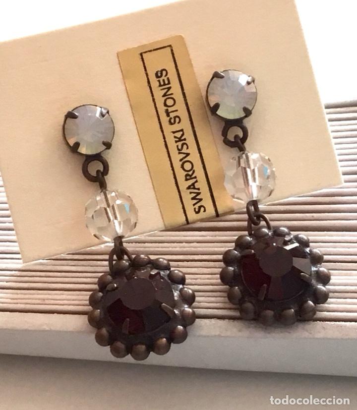 Joyeria: PENDIENTES DE CRISTAL BURDEOS. PRESI&Oacute;N - Foto 4