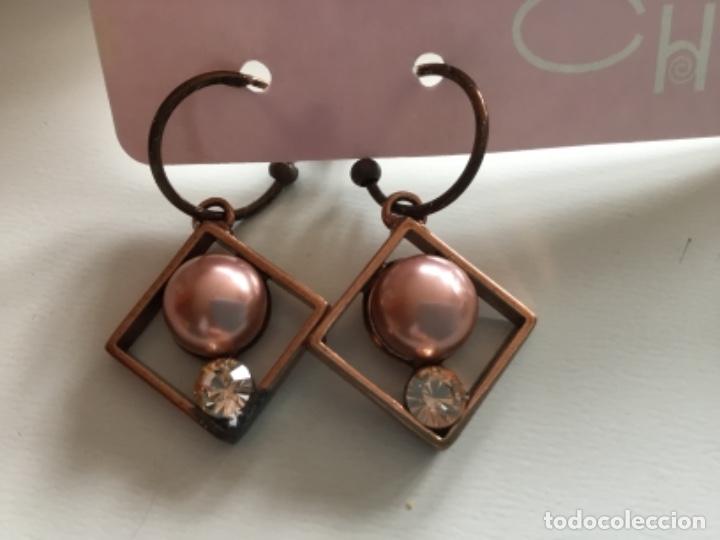 Joyeria: PENDIENTES ARETES CON PERLA Y CRISTAL. CIERRE DE PRESI&Oacute;N - Foto 1