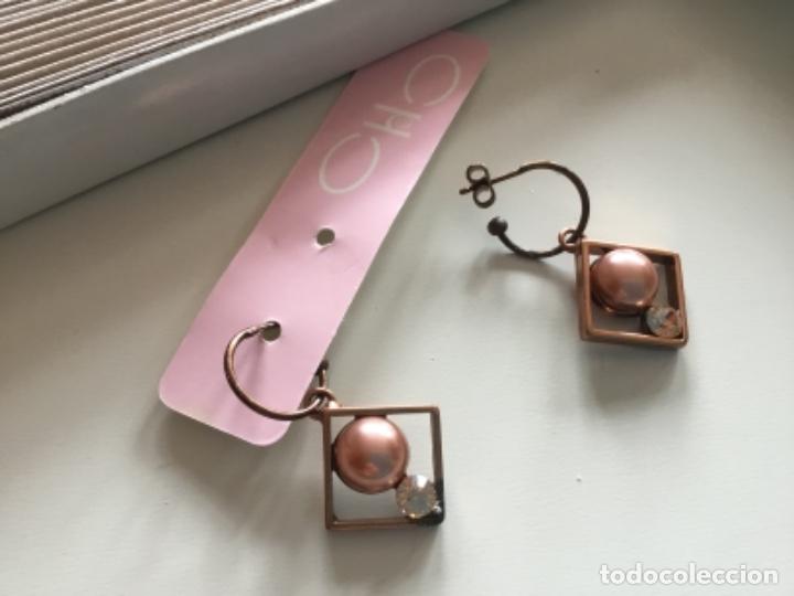 Joyeria: PENDIENTES ARETES CON PERLA Y CRISTAL. CIERRE DE PRESI&Oacute;N - Foto 3