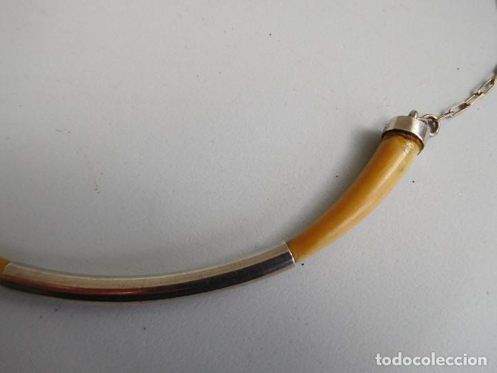 Joyeria: Collar vintage de plata y marfil - Foto 3