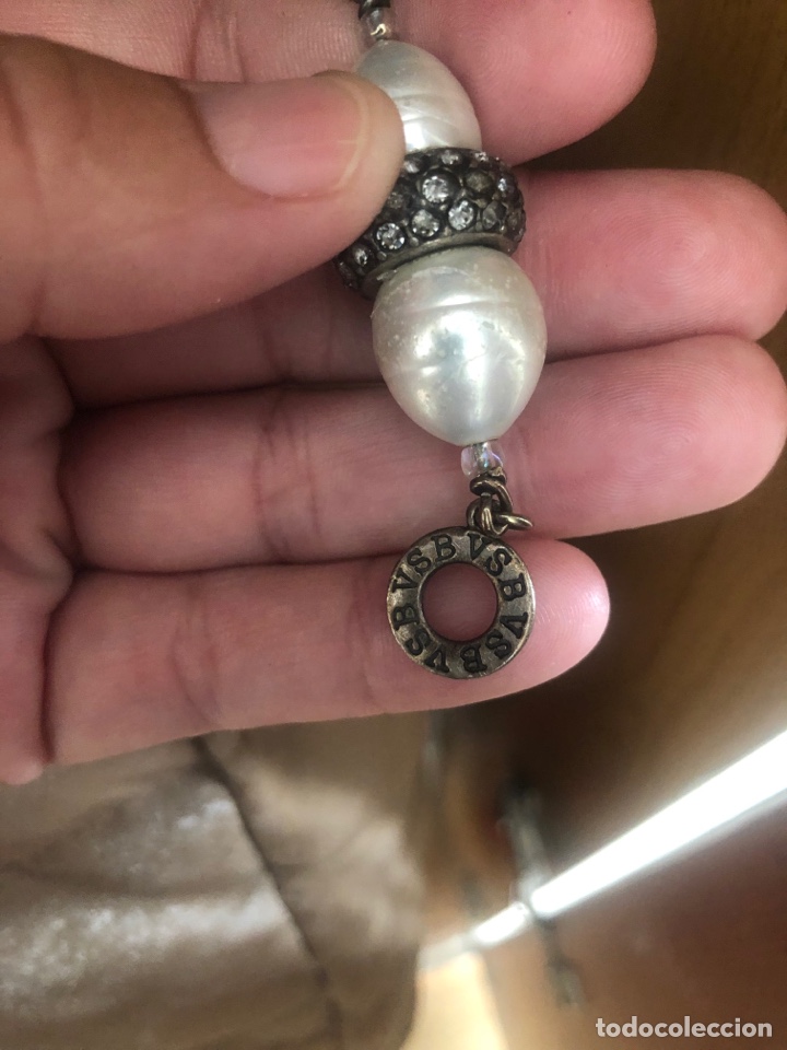 Joyeria: Collar de perlas y seda china. Hecho a mano - Foto 7