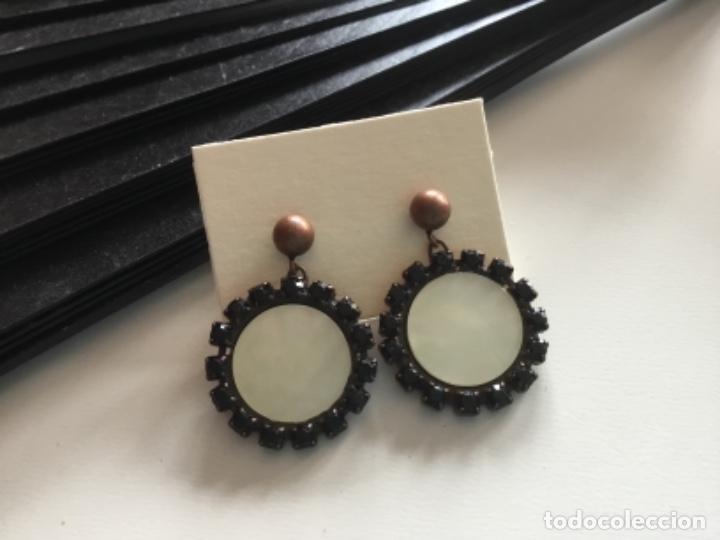 Joyeria: PENDIENTES CON CRISTAL Y N&Aacute;CAR. CIERRE DE PRESI&Oacute;N - Foto 2