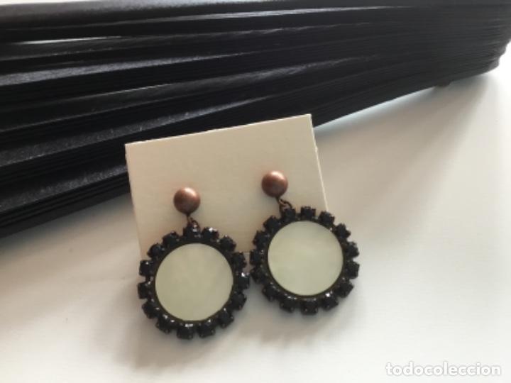Joyeria: PENDIENTES CON CRISTAL Y N&Aacute;CAR. CIERRE DE PRESI&Oacute;N - Foto 4