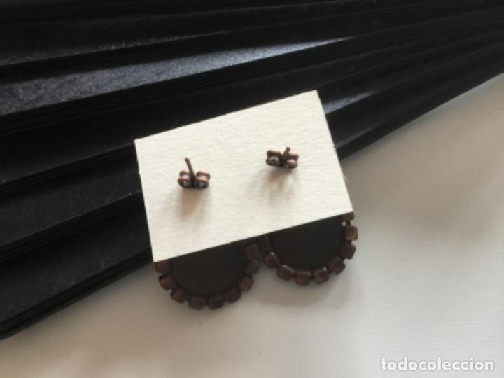 Joyeria: PENDIENTES CON CRISTAL Y N&Aacute;CAR. CIERRE DE PRESI&Oacute;N - Foto 5