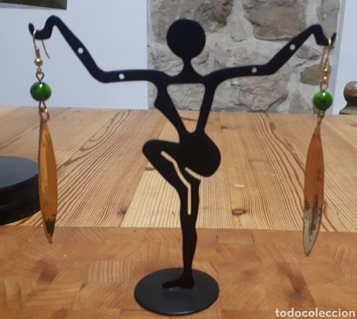 Joyeria: Pendientes hoja de adelfa - Foto 2