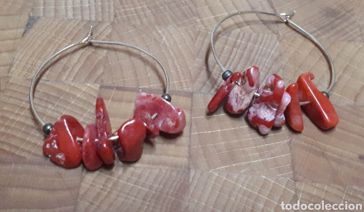 Gioielleria: Pendientes aros piedras rojas de Janil