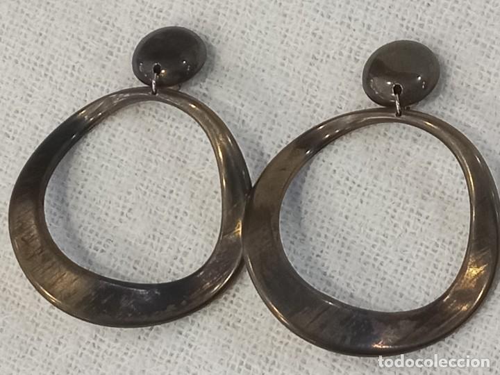 Joyeria: PENDIENTES-ARILLA (SUPER-GRANDE) irregular dorada - Foto 1