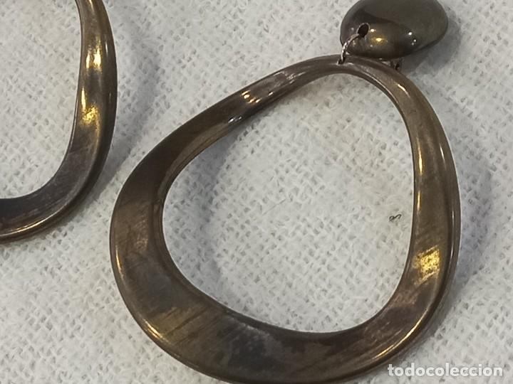 Joyeria: PENDIENTES-ARILLA (SUPER-GRANDE) irregular dorada - Foto 4