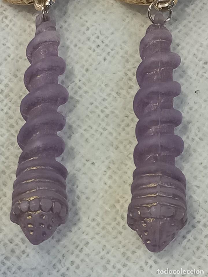 Joyeria: PENDIENTES (PASTA) PILUL&Iacute;-MALVA - Foto 3