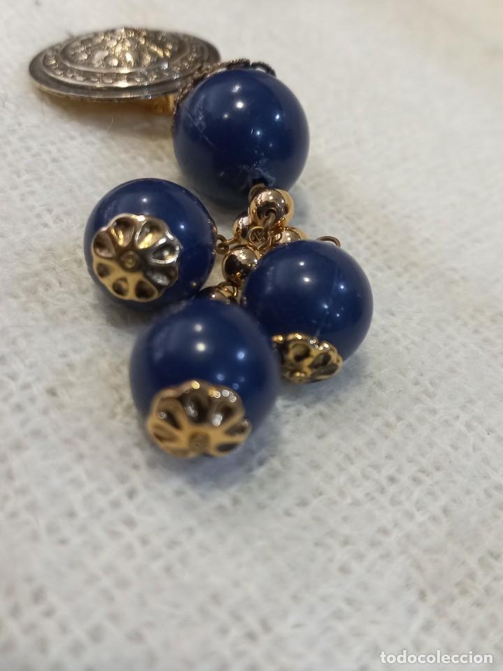 Joyeria: PENDIENTES (BOLAS AZULES G) RACIMO - Foto 4