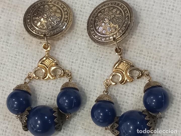 Joyeria: PENDIENTES (BOLAS AZULES) arco - Foto 1